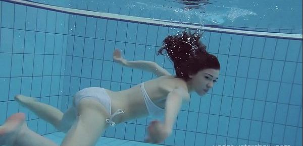  Roxalana swims like a fish with her tight pussy